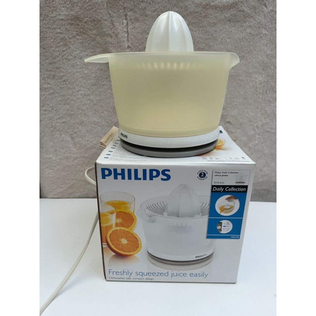 Preloved Philips HR 2738 Pemeras Jeruk Elektrik | Sec0nd Philips HR 2738 Pemeras Jeruk Elektrik Seco