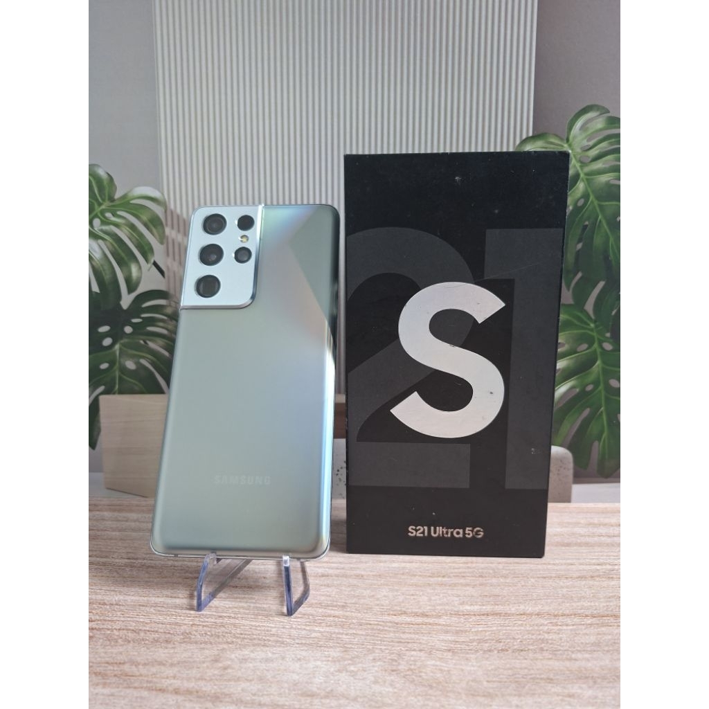 Samsung S21 Ultra 12/256 Inter Beacukai - Second - Minus garis - Fullset ori