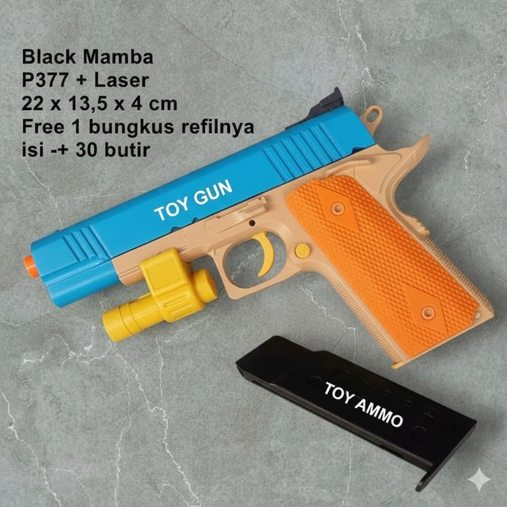 barang jadul nostalgia - 90an - Mainan Anak Cowok Mamba Secret Agent P377 / M2000 - Model B (M2000)