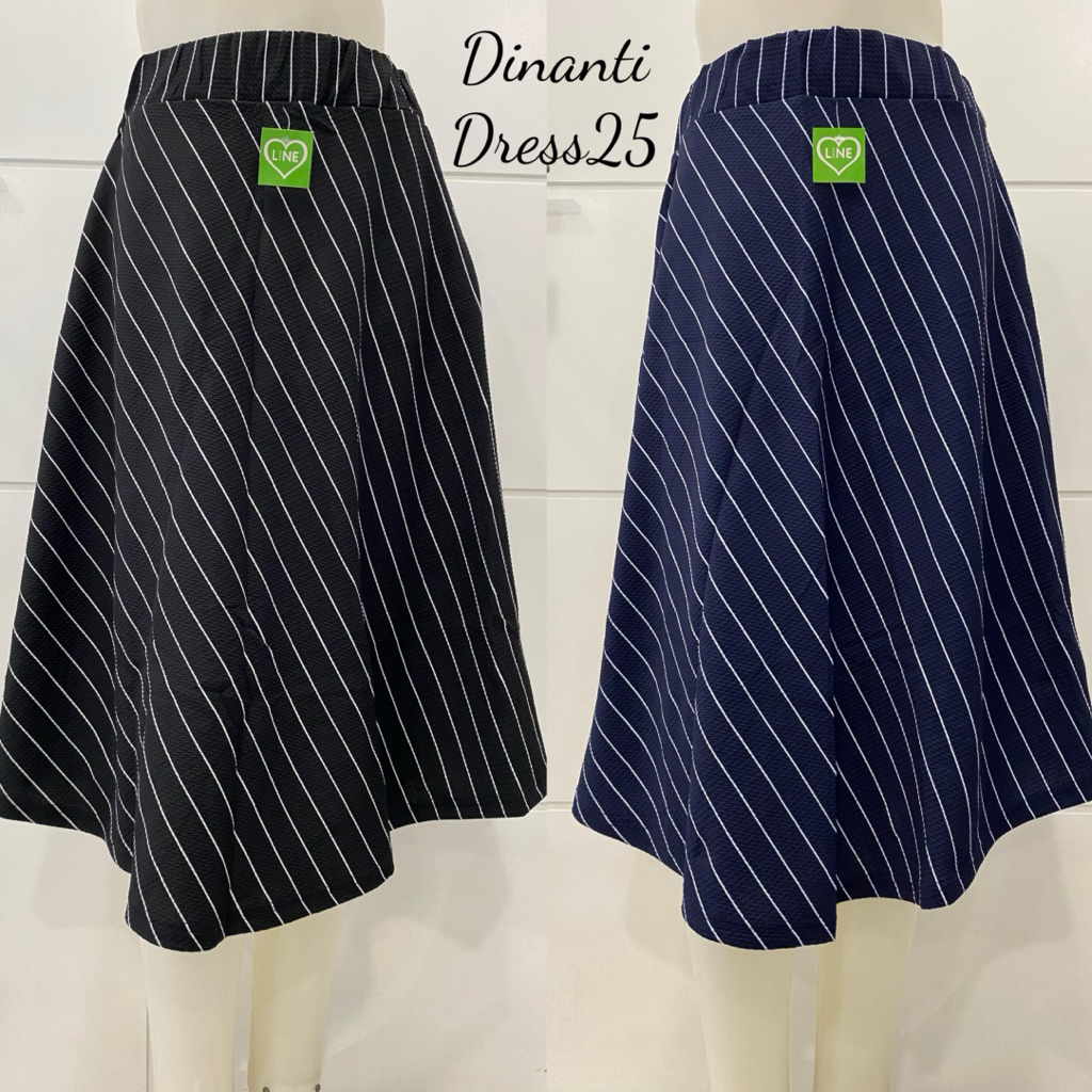 Rok 7/9 Rok Payung Wanita Wafel Garis Salur