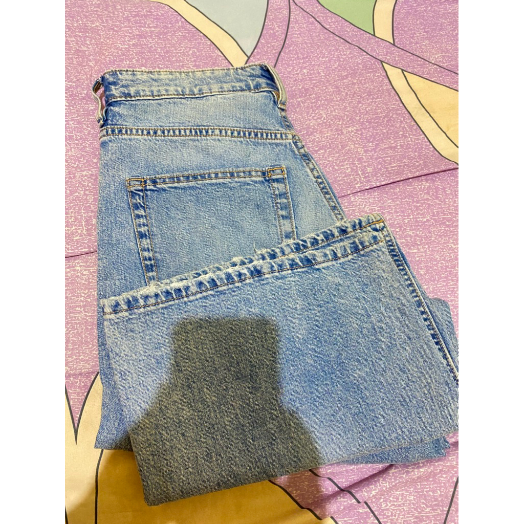 h&m wide Cropped jeans