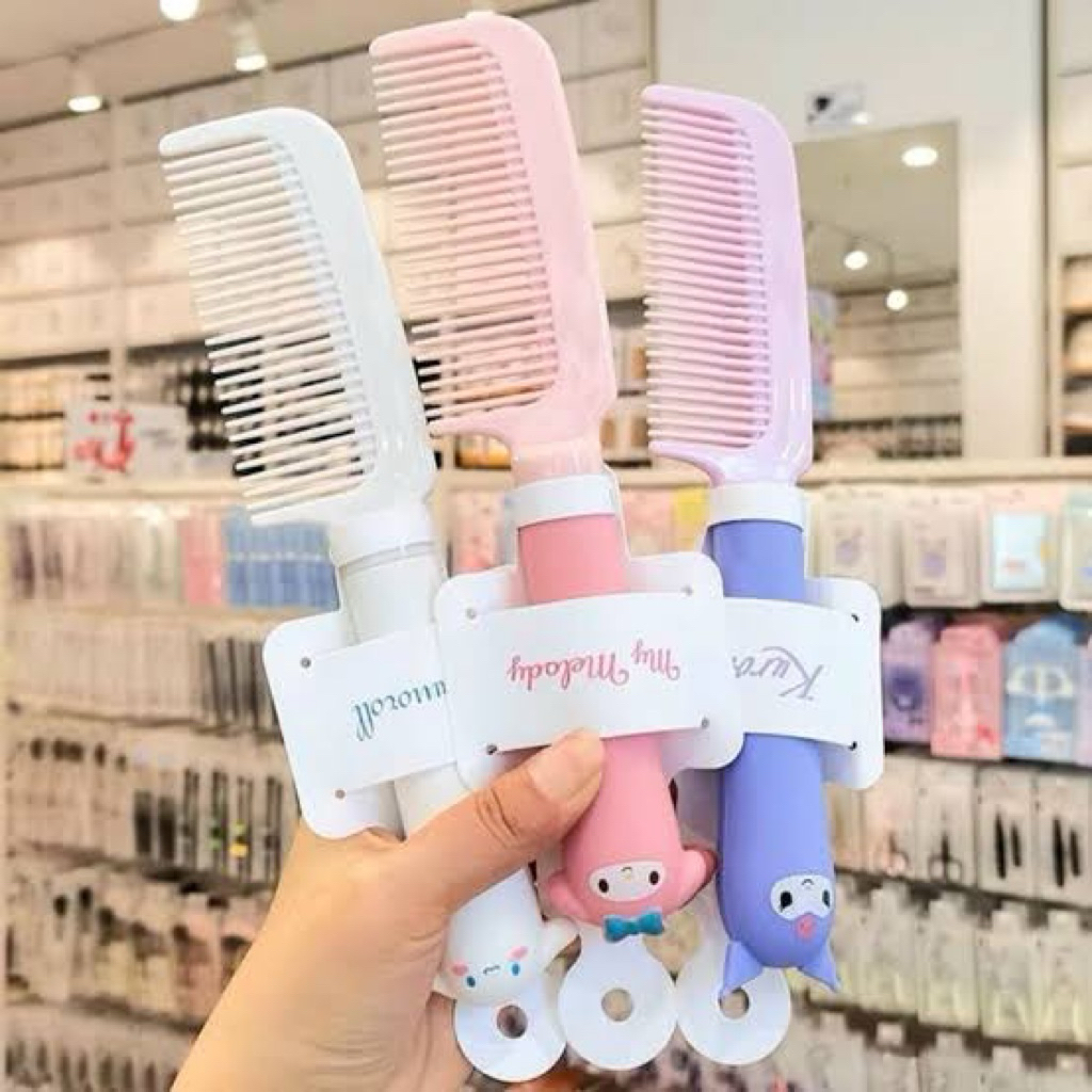 Sisir MINISO Sisir Sanrio Detangling Hair Brush Sisir Rambut MINISO Sisir Anti Rontok Besar Lembut