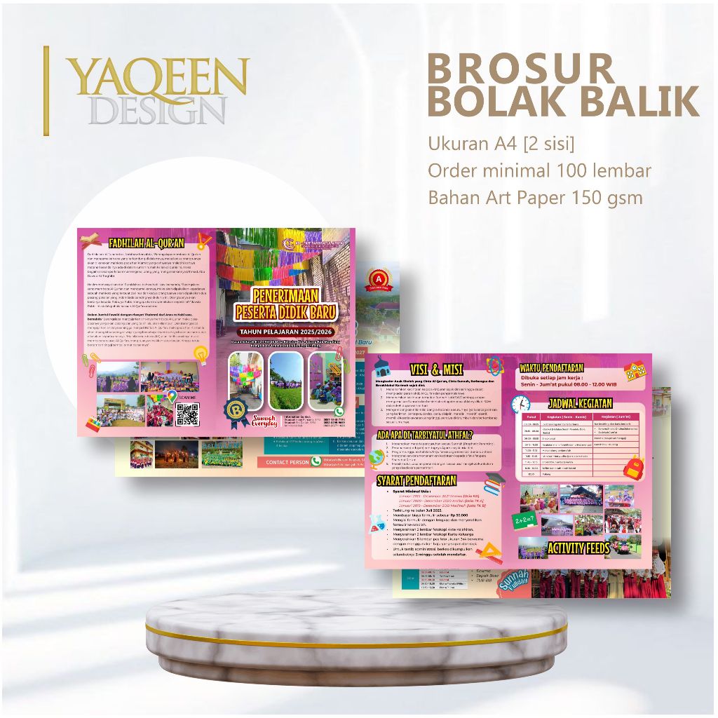 BROSUR A4 BOLAK BALIK