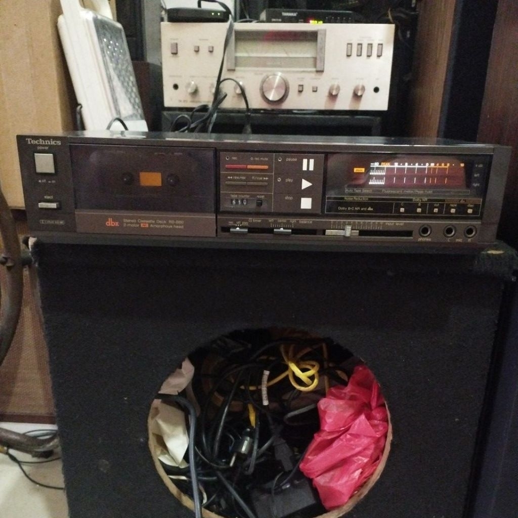 stereo cassette kaset tape deck technics rs-b50 2 motor ax amorphous head original Made in japan