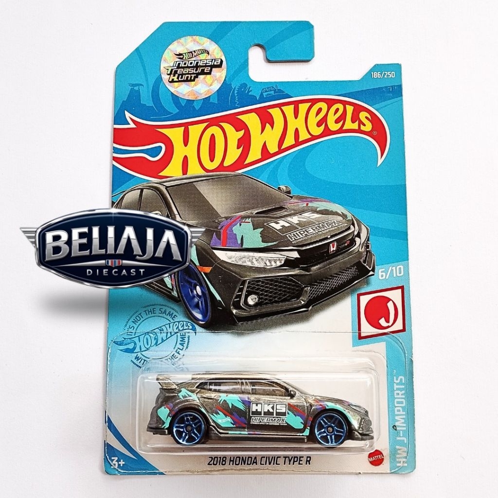 HOT WHEELS 2018 HONDA CIVIC TYPE R HKS