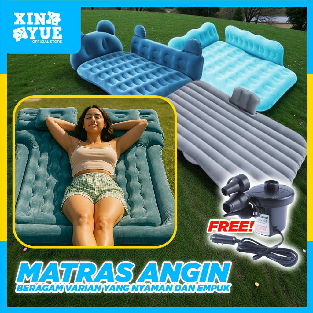 Xin Yue Matras Angin Empuk & Lembut - Portable untuk Camping, Beach, dan Tamu - Beragam Varian Terse
