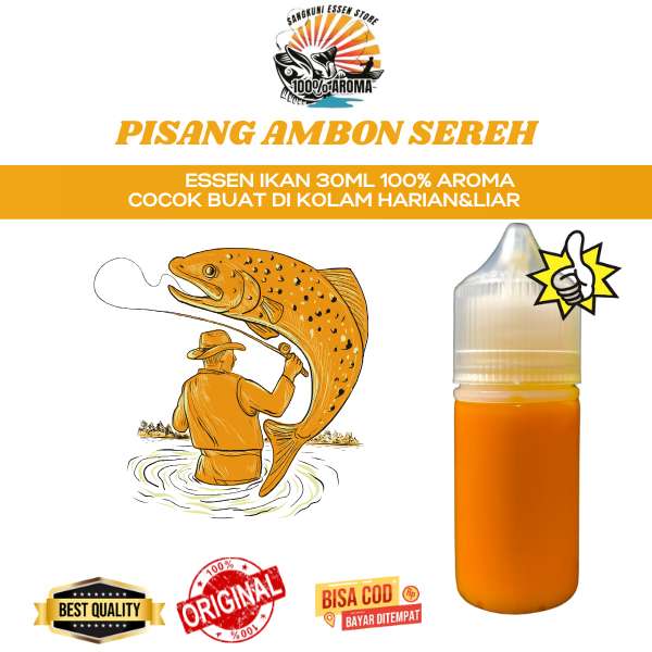Essen Ikan Mas Aroma Pisang Ambon Sereh Umpan Mancing Jos