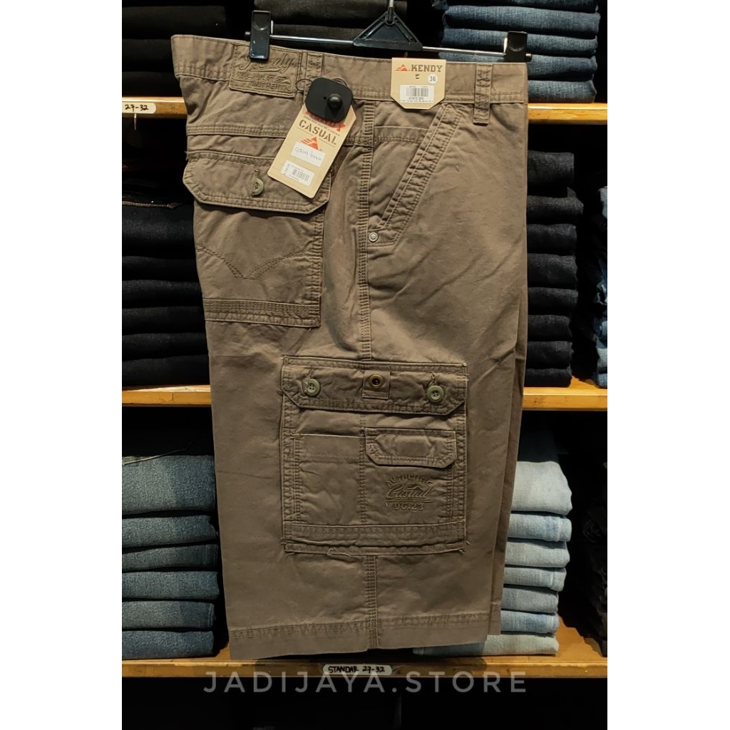 KENDY - Celana Pendek Cargo Pria Original