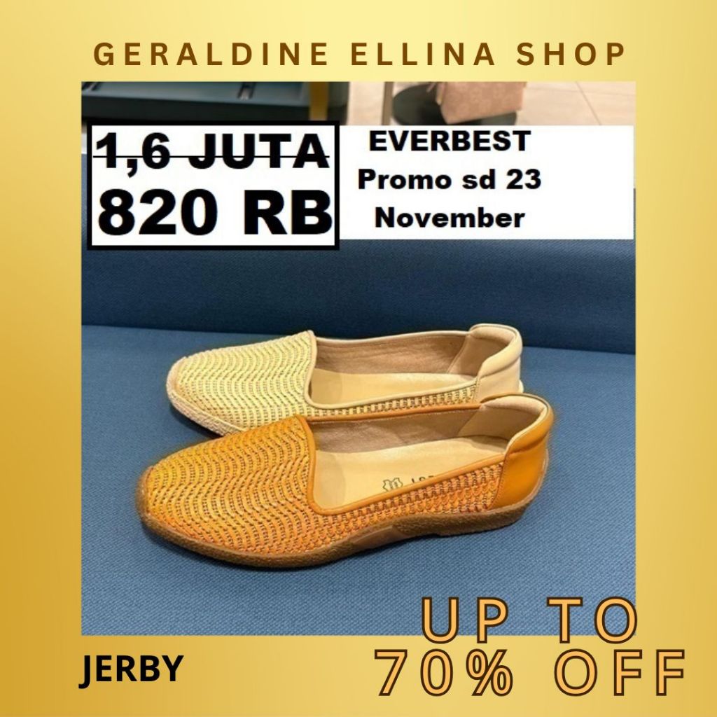 Sepatu flat wanita SALE Everbest original 100% seri JERBY
