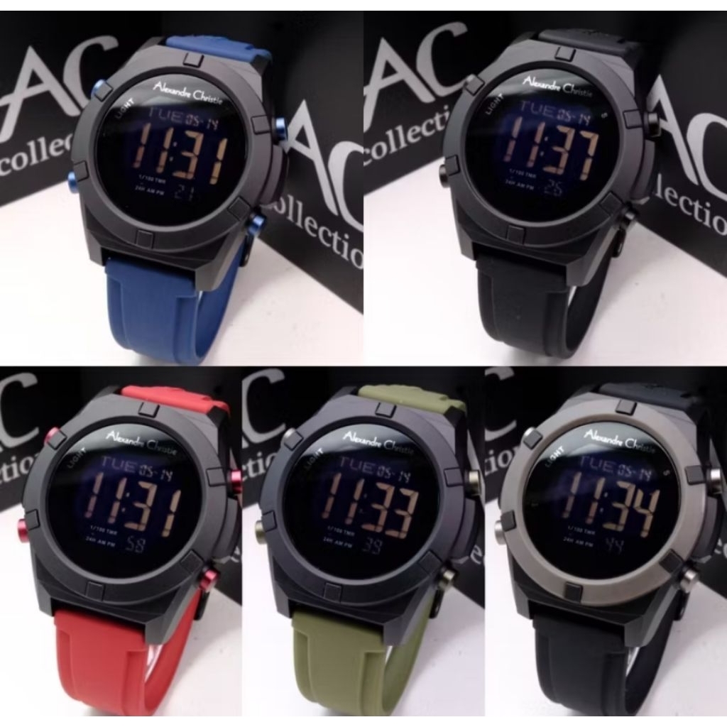 Alexandre Christie 9371 Digital Rubber Pria Original
