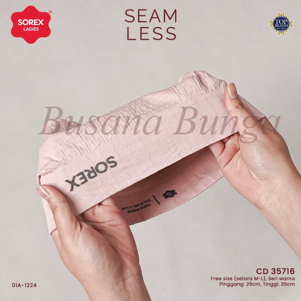 Sorex (3 pc, 6 pc, 12 pc) CD/Celana Dalam Wanita Dewasa Sorex 35716 Rajut Midi Halus Lembut Elastis 