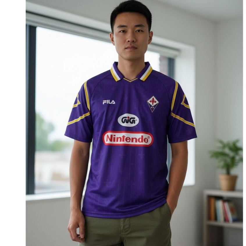 JERSEY FANTASY//BAJU BOLA RETRO// FANTASY FIORENTINA| JERSEY RETRO | JERSEY CASUAL | JERSEY BOLA MUR