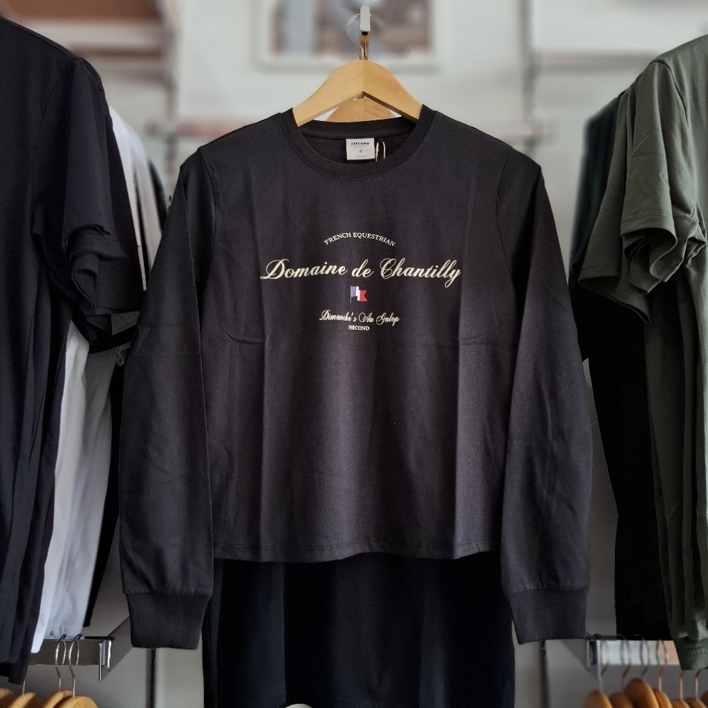 Kaos Cewek Lengan Panjang 3Second Terbaru Original
