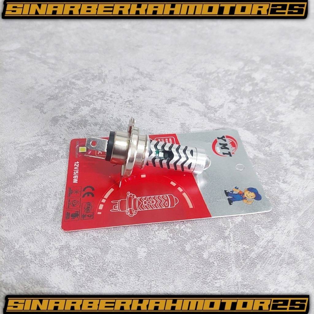 lampu depan laser led H4 YMT lampu led utama laser H4 Yamamoto bohlamp h4 led laser universal 3 kaki