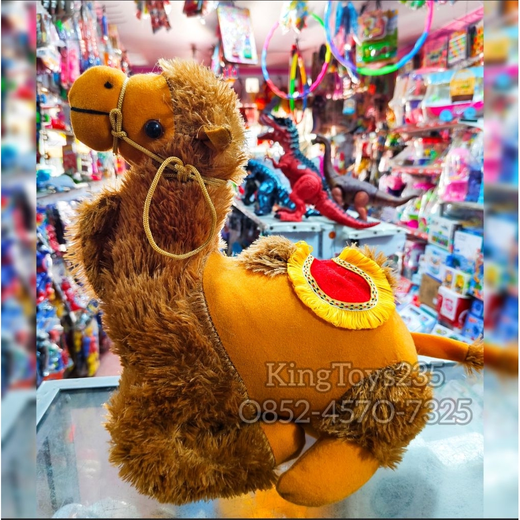 Mainan Anak Boneka Unta Arab Oleh-Oleh Buah Tangan Arab Saudi Haji Onta Binatang Hewan Gurun Pasir K