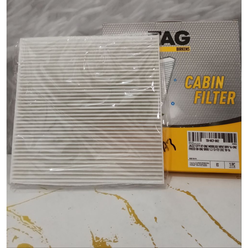 Filter AC Cabin Air TB-HCF-002 Honda Jazz City '2007-ON Mobilio HRV BRV '2014-ON Freed '2008-ON Brio