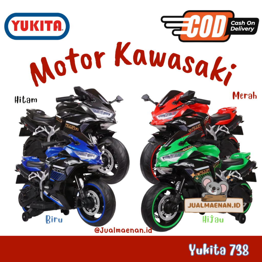 Mainan Motor Aki Anak YUKITA 738 Ninja ZX25R KAWASAKI