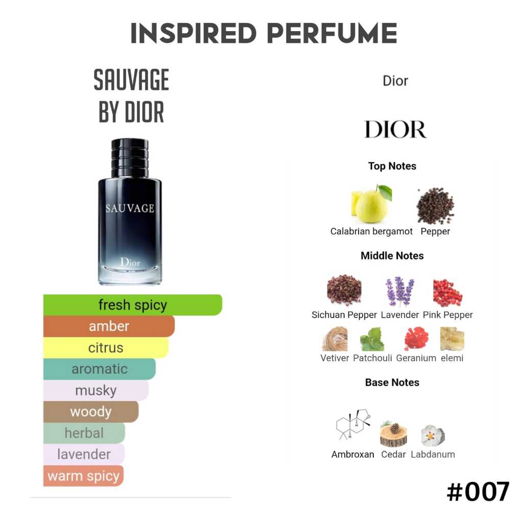 Parfum Cowok Sauvage Edisi Terbatas INSPIRE PARFUM BY DIOR SAUVAGE