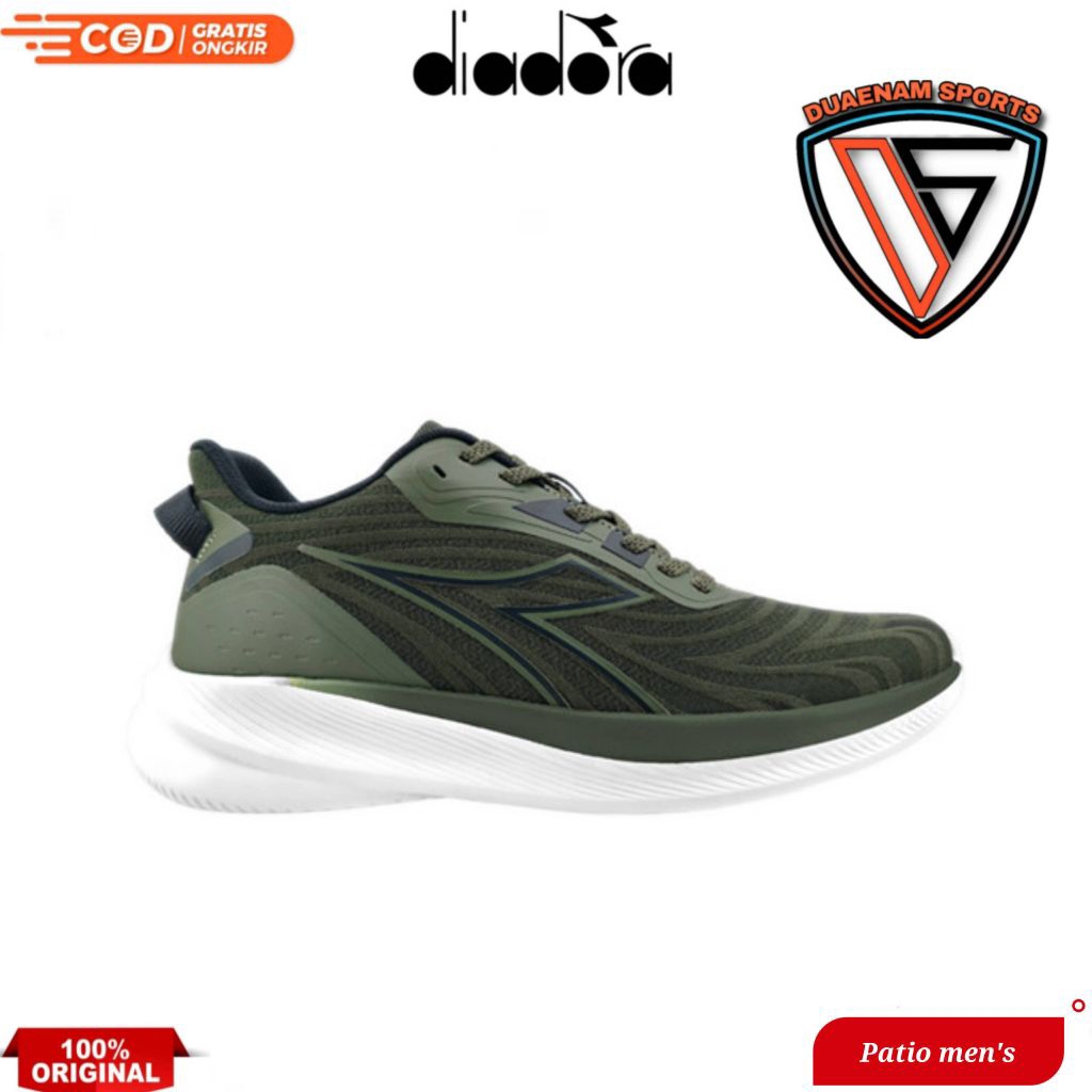 SALE DIADORA PATIO MEN'S RUNNING SHOES-DK GREEN