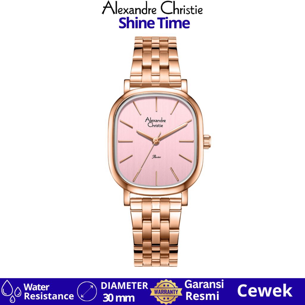 Jam Tabgan Wanita Alexandre Christie Ac 2B89 LHBRGPN