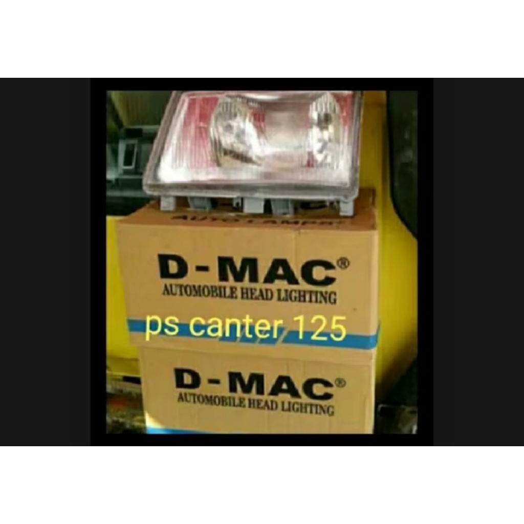 Lampu Depan PS Canter 110/125/136 Kanan/Kiri Harga Satuan Bahan Kaca untuk Mobil D-MAC