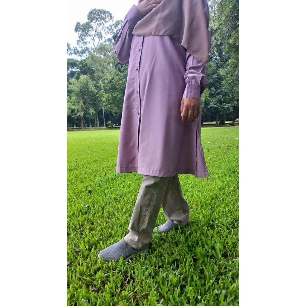 TUNIK KEKINIAN FULL KANCING BAHAN TOYOBO FODU PREMIUM