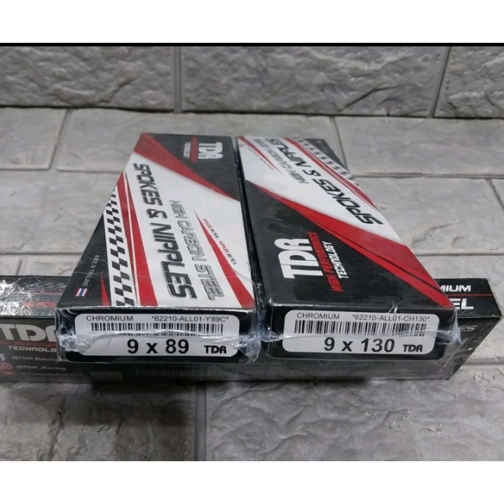 Jari-jari Ring 14 Warna Chrome TDR Original 89-130 Khusus Ring Velg 14/Lingkar Velg 14