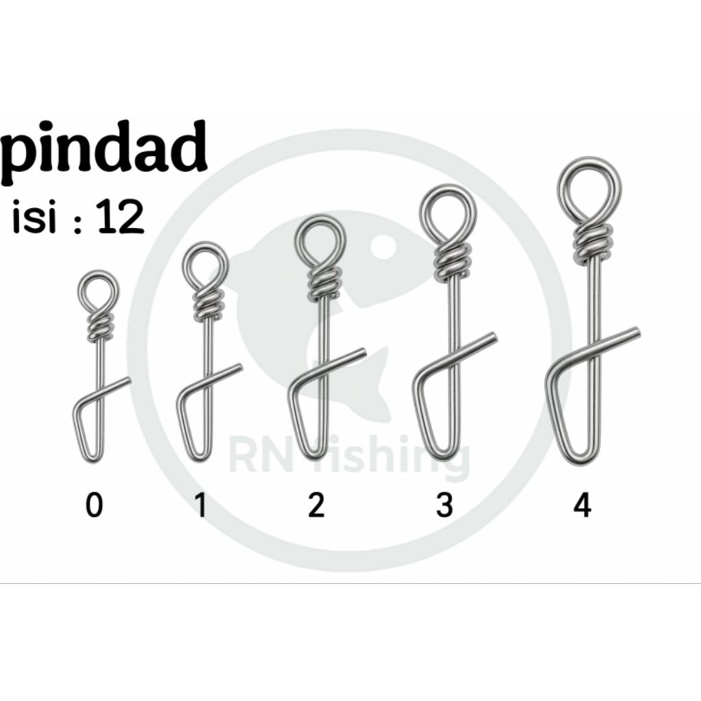 Pindad Pancing Stainless – Snap Connector Kuat isi 12