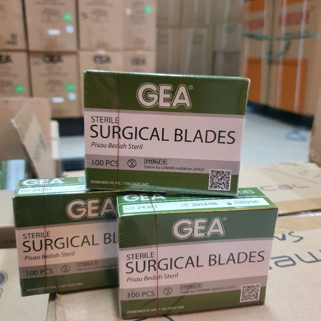 GEA Bisturi Surgical Blade / Pisau Bedah Steril Gea / Surgical Blade Steril Gea