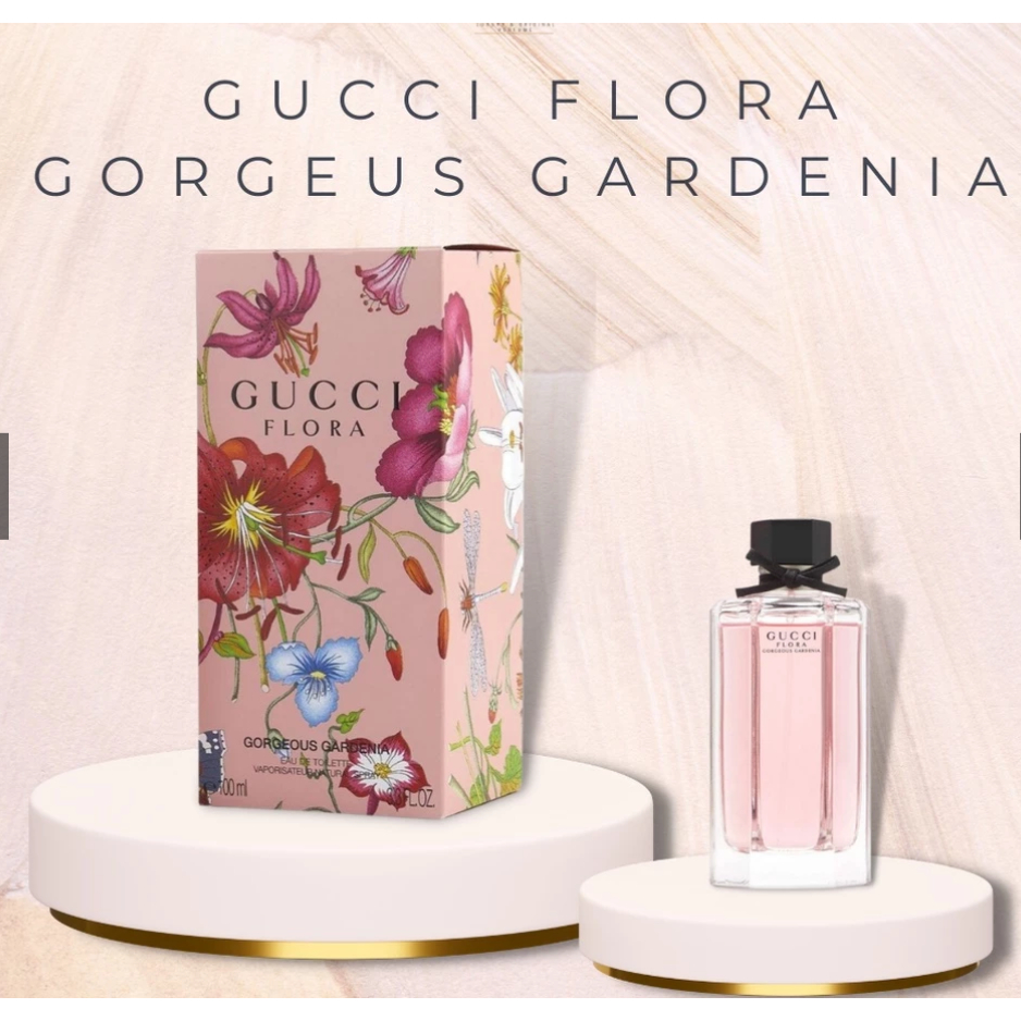 Parfum Gucci Flora Gardenia EDT 100ml Original Singapore - Parfum Wanita Aroma Bunga Putih Tahan 6 J