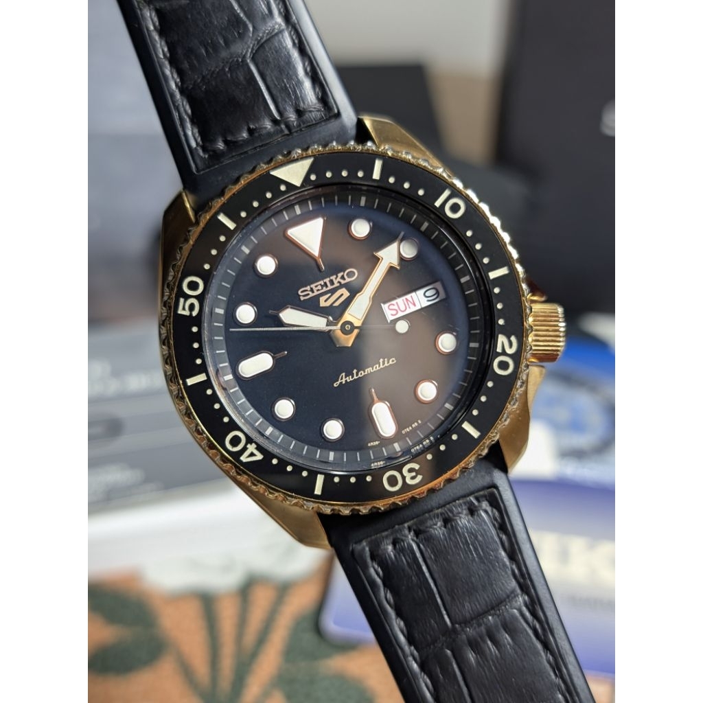 Seiko 5 Sports SRPD76 SRPD76K1 Automatic Upgrade Ceramic Lumed Insert Bezel