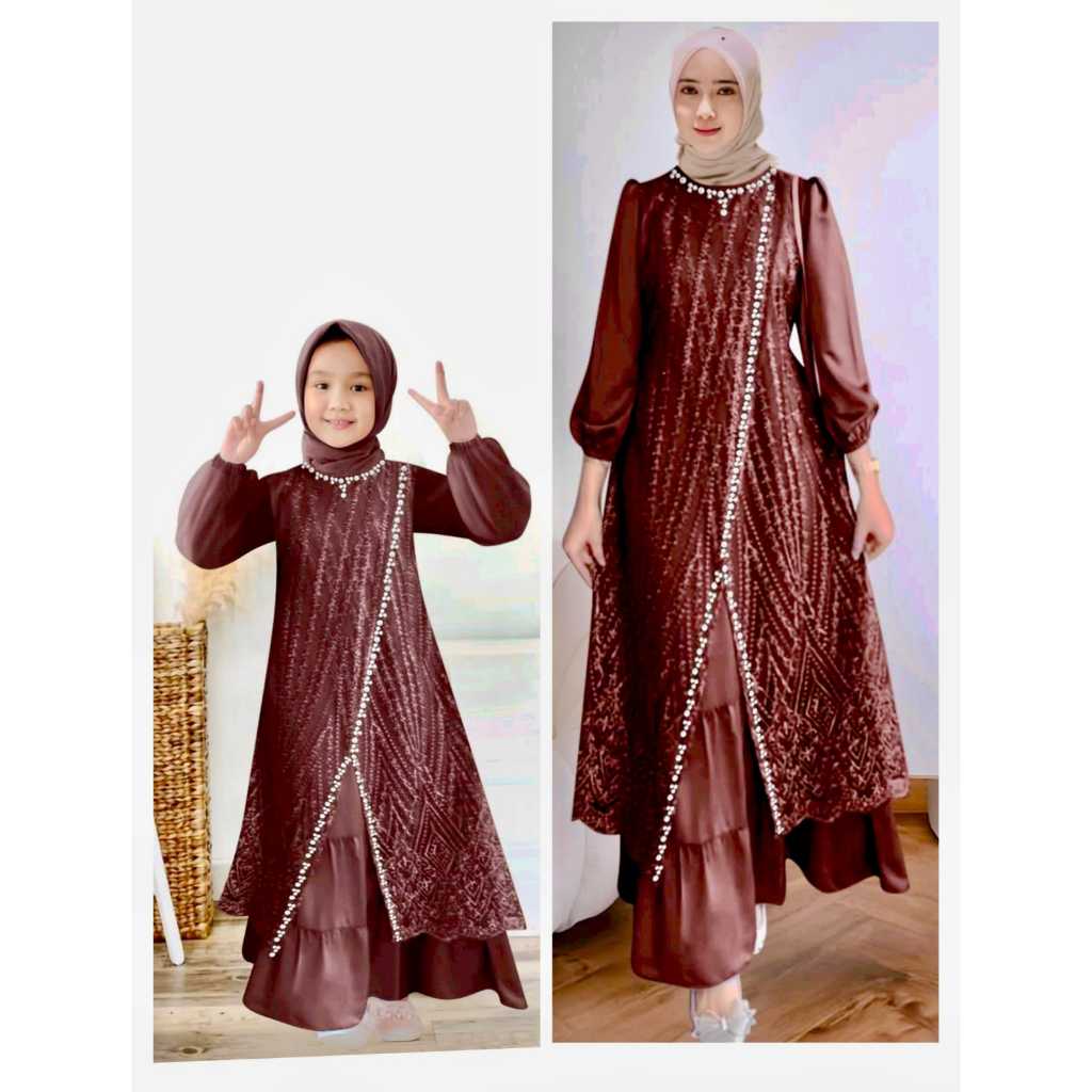MAXI MAUDY KID DAN DEWASA , GAMIS BUAT PESTA DAN KONDANGAN , LAGI PROMO DAN BISA COD, TERSEDIA UKURA