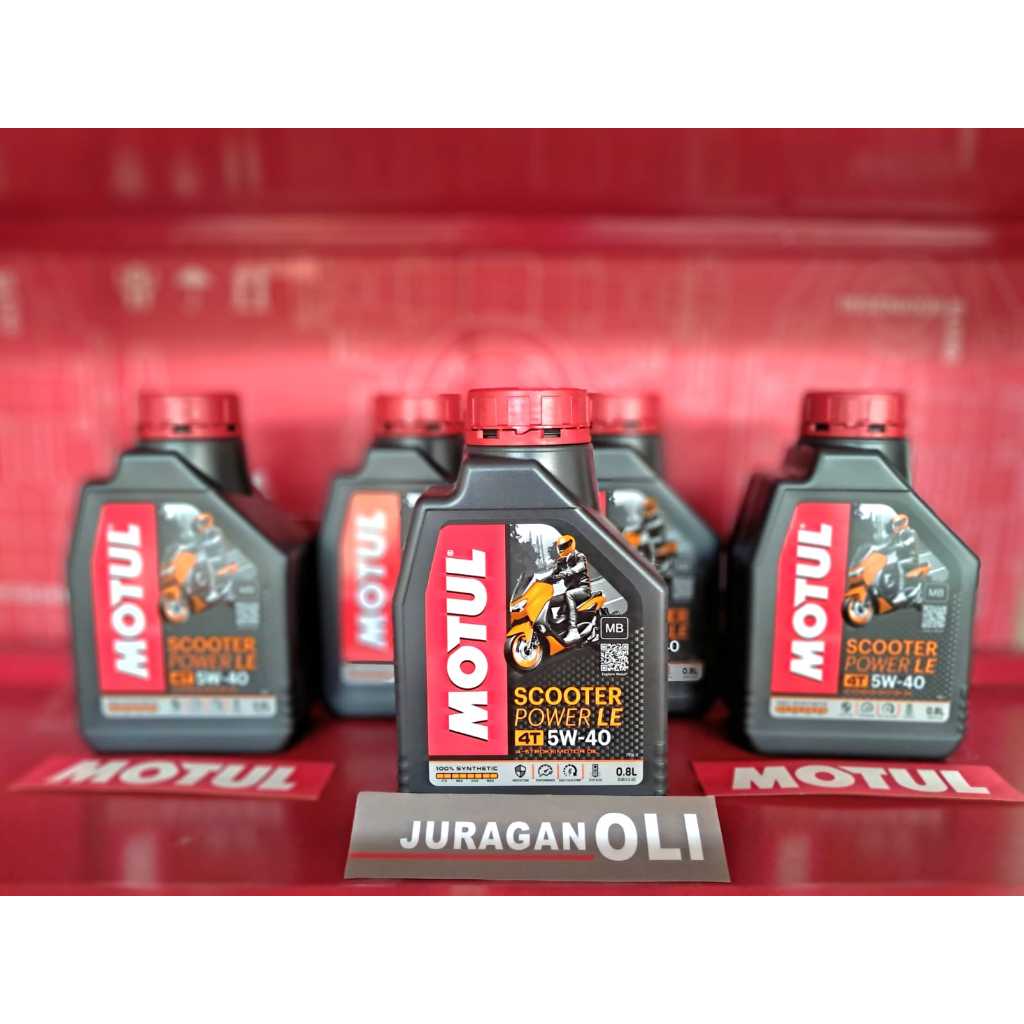 Oli Motor MOTUL SCOOTER POWER LE 4T 5W40 20X0.8L full synthetic matic 125cc-250cc