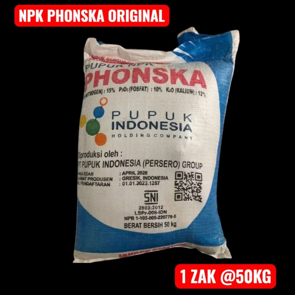 NPK PHONSKA ORIGINAL 1 ZAK @50KG // PUPUK TANAMAN & PERKEBUNAN