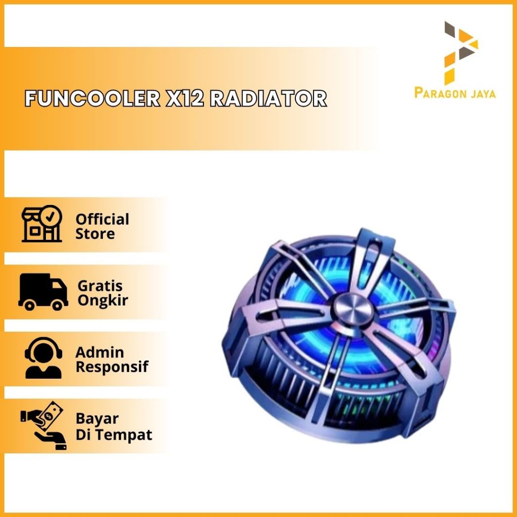 Funcooler X12 Radiator Pendingin HP Magnet Fan Cooler Cooling Fan HP