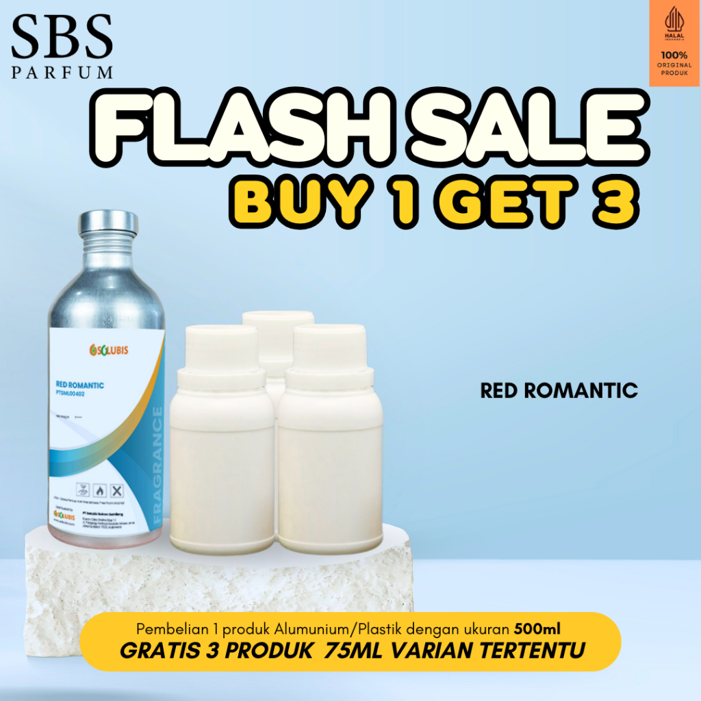 BUY 1 GET 3 FREE - Bibit Parfum Laundry Murni [Red Romantic]  | 500ml - Woody Floral