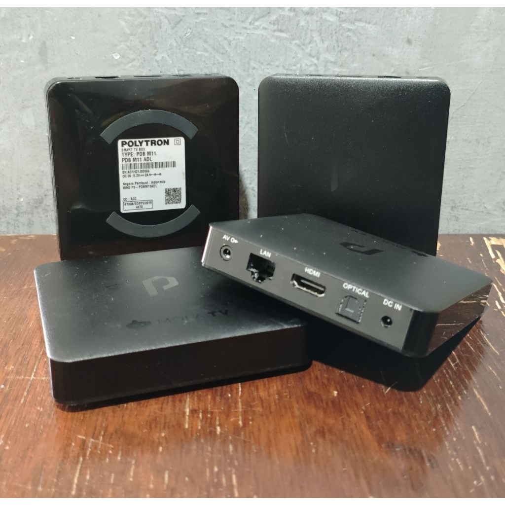 Smart TV Box Set Top Box Android 9 Polytron Mola PDB M11 ADL Bekas Normal