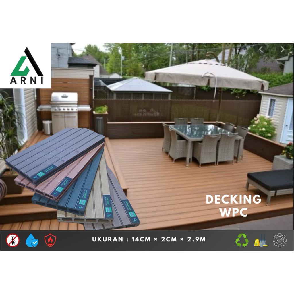 Decking wpc outdoor | Decking ARNI wpc termurah