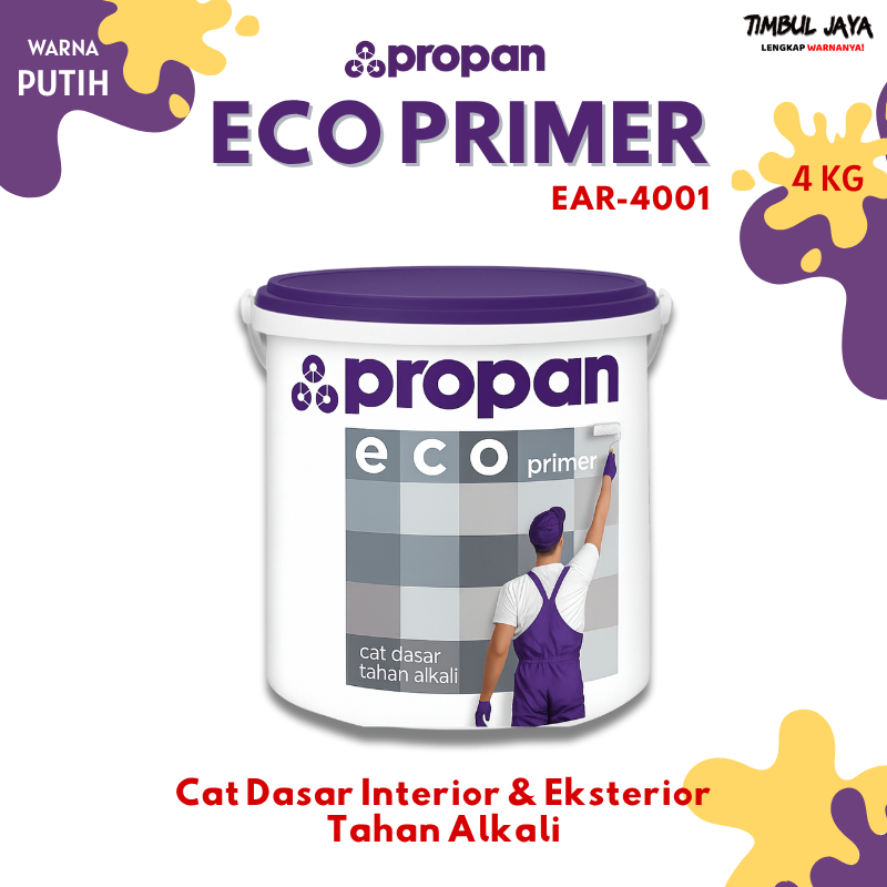 Propan Cat Dasar Tembok Eksterior Alkali Ressisting Primer Eco Primer 4kg / Cat Dasar Tembok Propan 