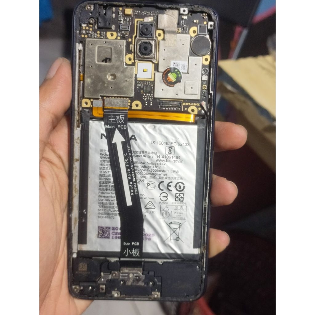 Mesin Nokia 5.1 plus model TA-1105 hidup minus mentok logo