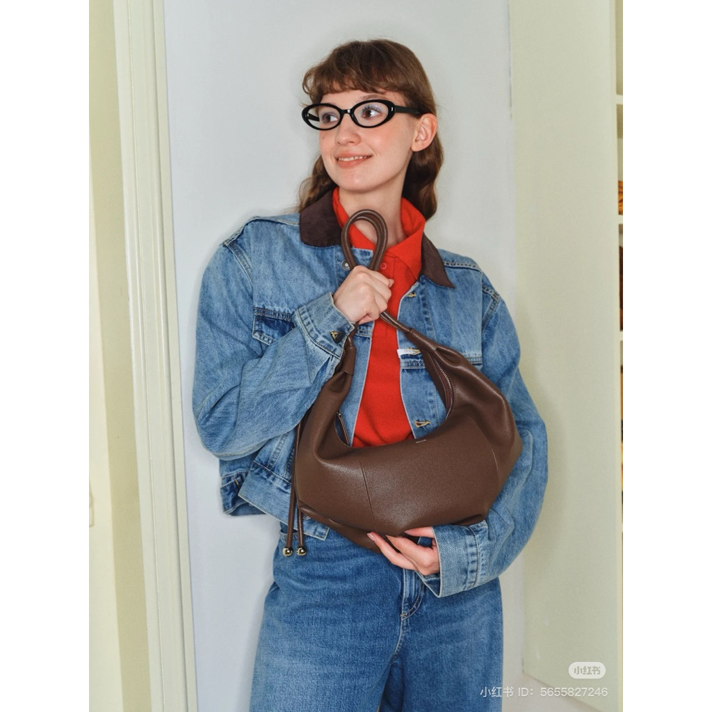 [FAST PO] MUVA JUMBO CROISSANT BAG | muva original 100% tas kulit wanita