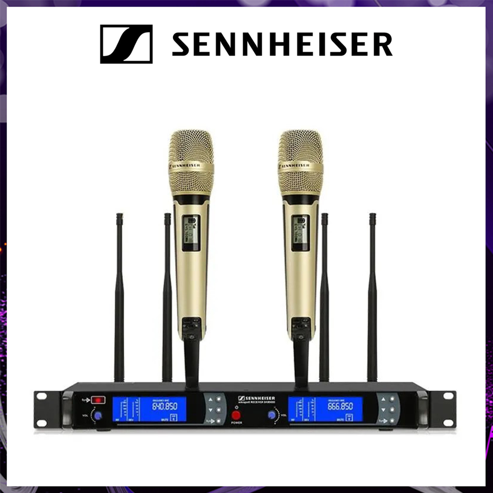 NEW SENNHEISER SKM9000 MIKROFON NIRKABEL SATU UNTUK DUA / MIC SKM 9000 ORIGINAL