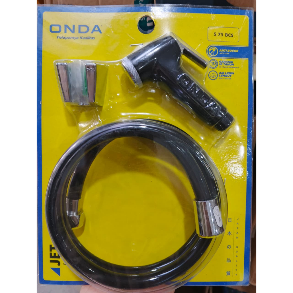 JET SHOWER ONDA S 75 BCS HITAM // SHOWER TOILET DUDUK BIDET
