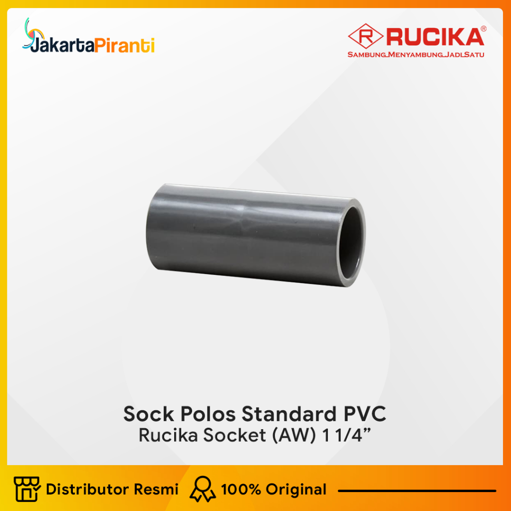 Socket Sock AW Rucika Sock Polos 1 - 1/4 Inch Sock AW 1 1/4" RUCIKA / Socket AW 1 1/4 Inch PVC Rucik