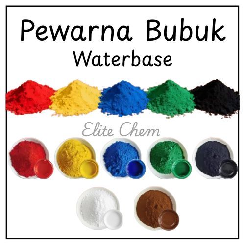 Larut Air Pewarna Bubuk 50gr Pigmen Kualitas Tinggi Tahan Panas Pewarna Waterbase Semen Tembok Keram