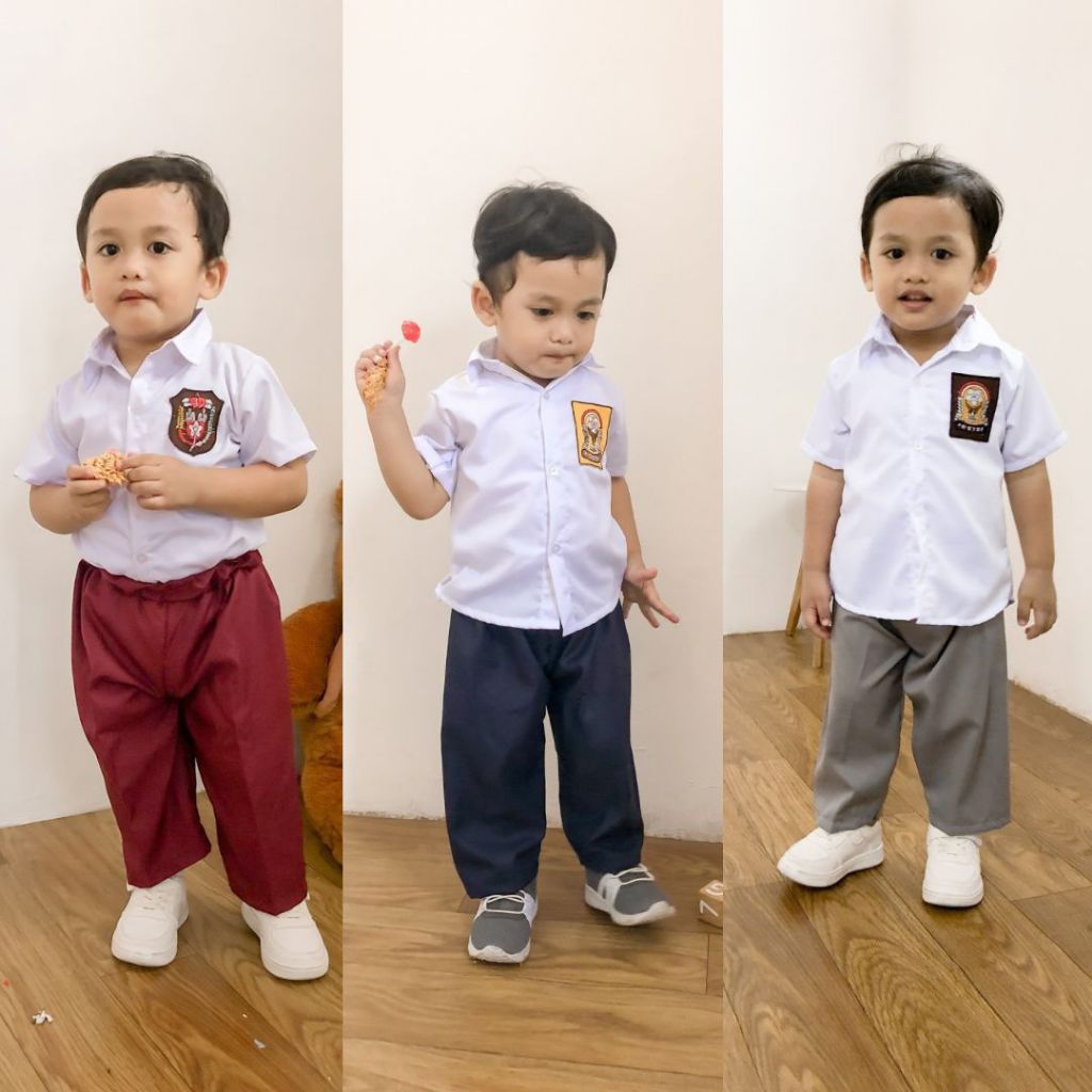 baju seragam SD SMP SMA untuk bayi baju balita seragam sekolah