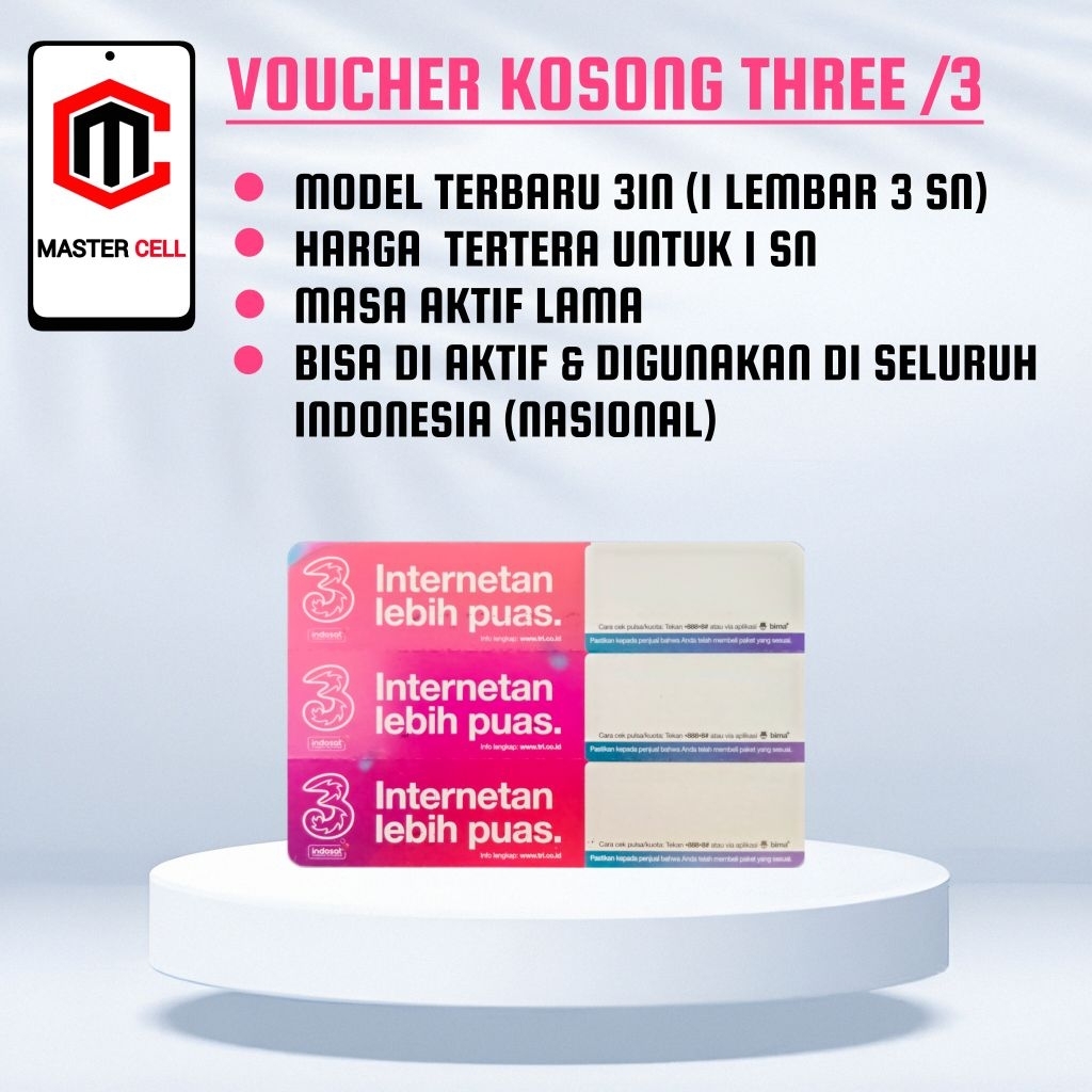 Voucher Kosong Three Voucher Kosong 3