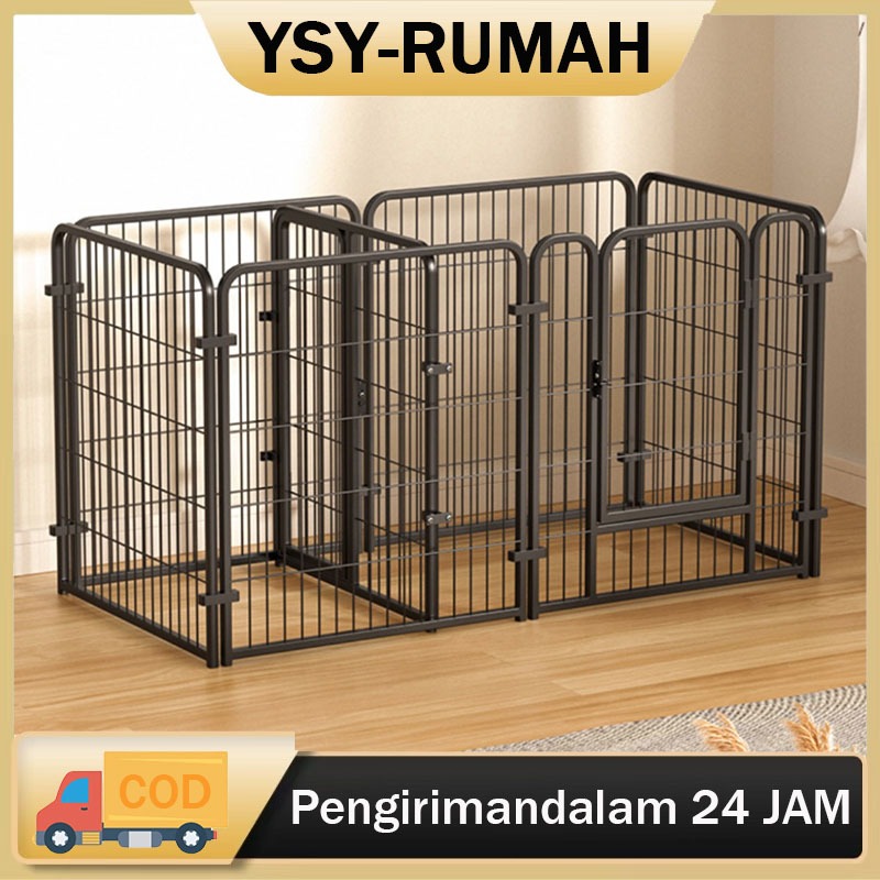 NEW!!! Pagar Anjing Serbaguna Kandang Anjing DIY Pagar Pelindung Kandang Ukuran Besar & Pagar Besi