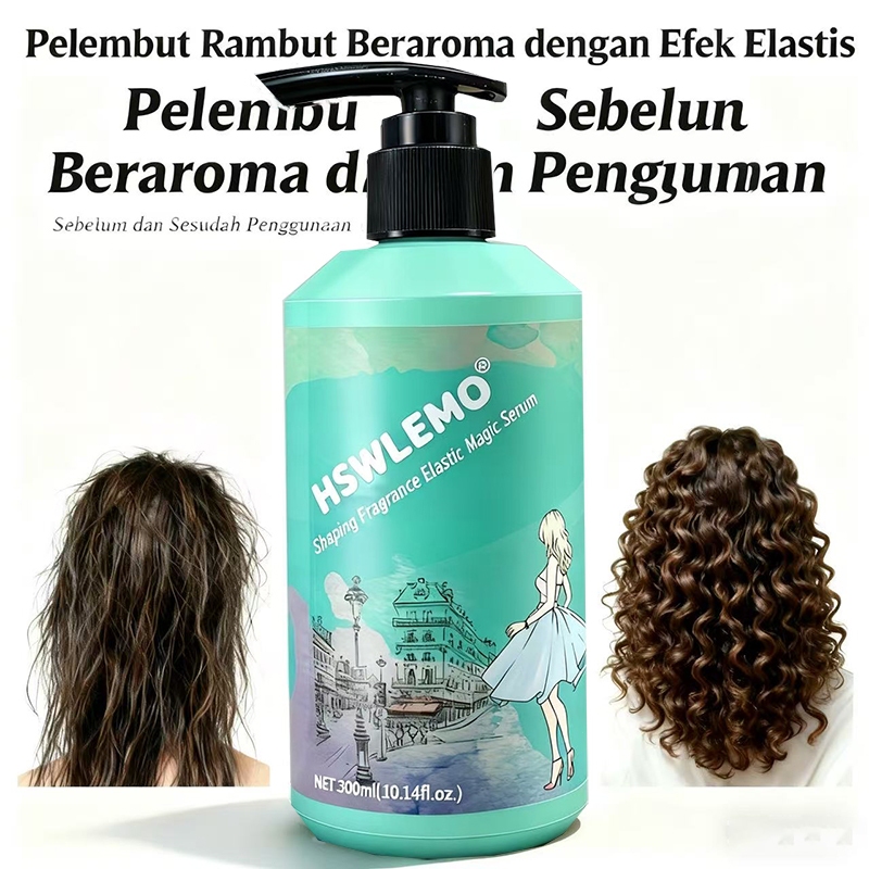 [Botol Besar] Krim Rambut Keriting Perawatan Rambut Keriting, Penataan Rambut Keriting, Elastin Ramb