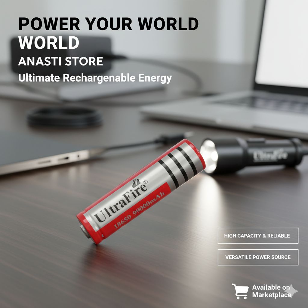 Batre cas baterai recharge batere tipe 18650 batery senter police swat powerbank laser pointer lampu